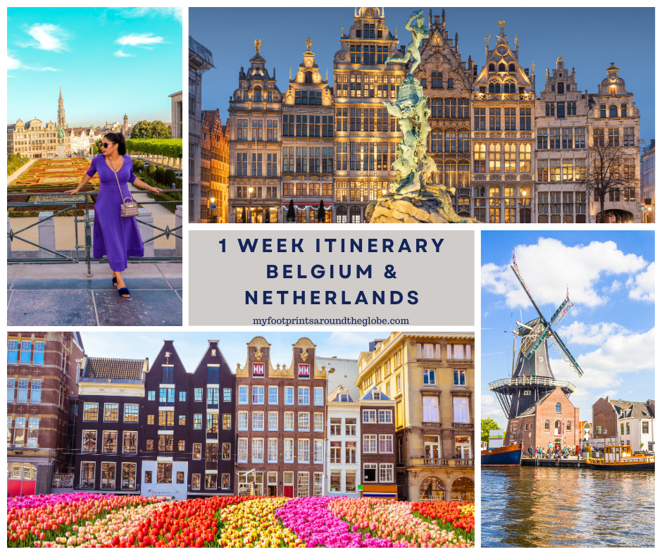 This post is a 1 week itinerary for Belgium and Netherlands.  Includes highlights of my favorite cities as well as where to eat #europesummer #summerdestination #europeitinerary #belgiumtravel #itineraries #traveltips