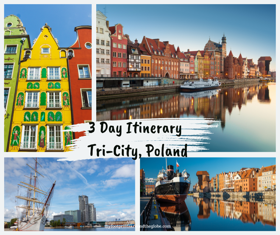 This post is a 3 day itinerary for Tri-City: Gdansk, Gdynia, & Sopot in Poland. Includes highlights from each city #visitpoland #polanditinerary #summerdestination #europesummer #gdanskitinerary #gdyniaitinerary #sopotitinerary #europeitinerary #polandtraveltips